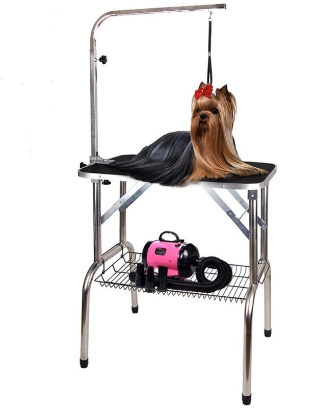 collapsible dog grooming table