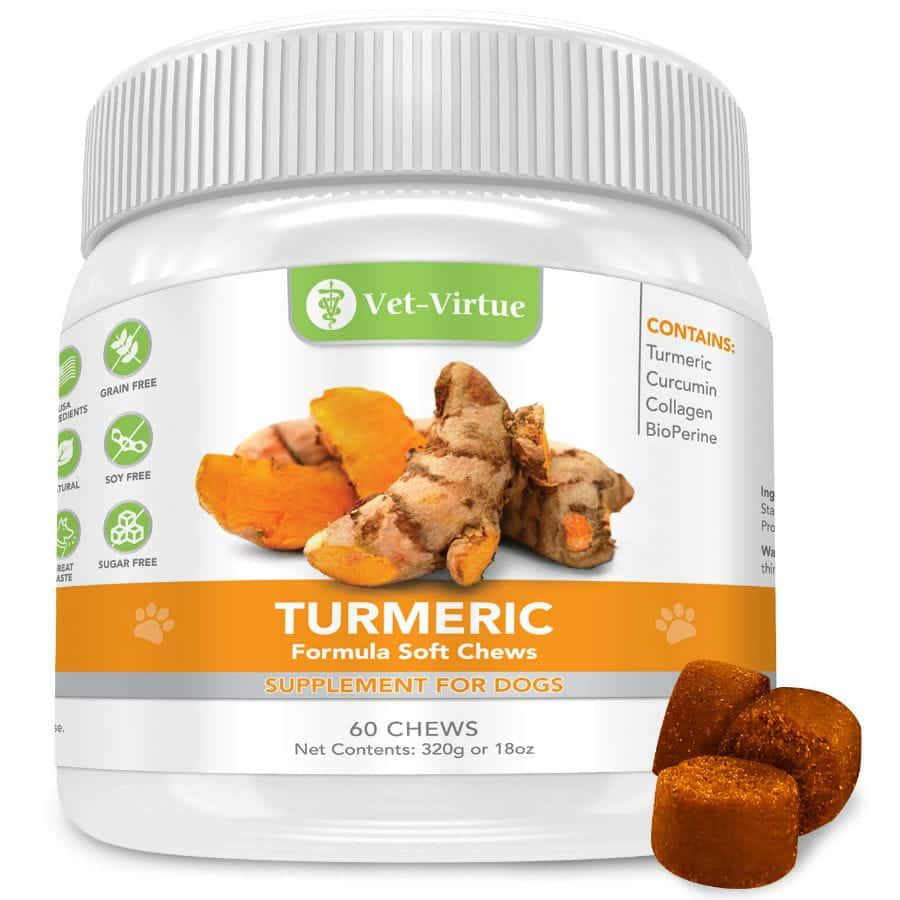 Vet-Virtue Organic Turmeric with Curcumin Supplement For Dogs