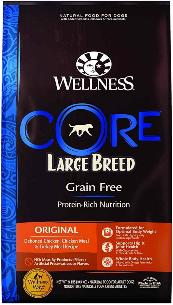 Wellness Core Large Breed grain free dog food