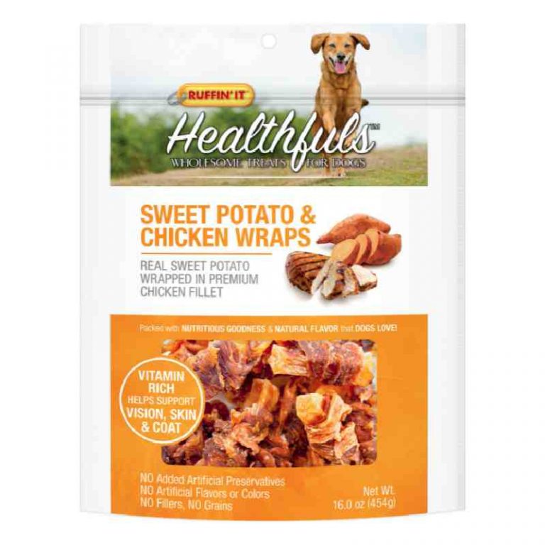 RUFFIN' IT Healthfuls Sweet Potato & Chicken Wraps Dog Treats