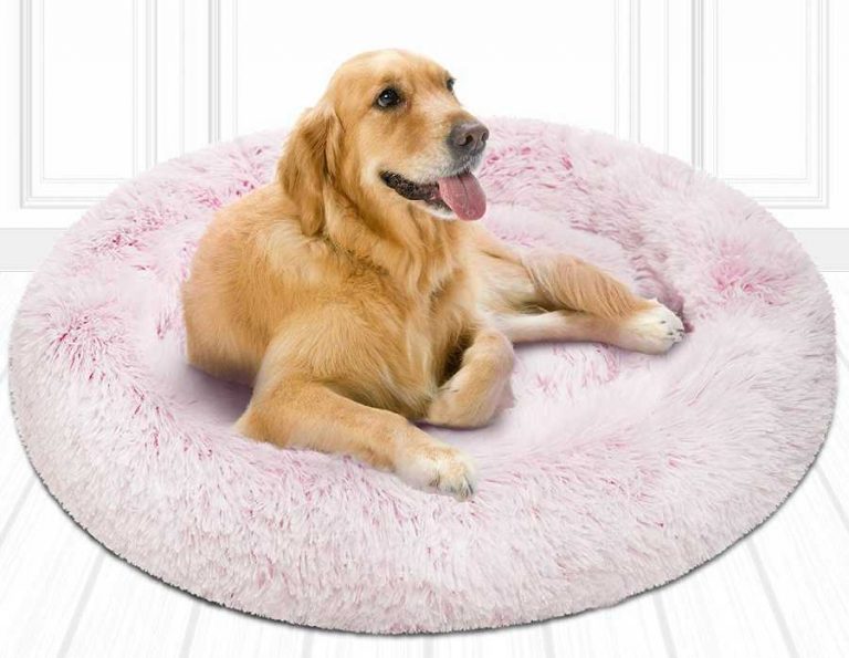 Friends Forever Faux Fur Dog Bed