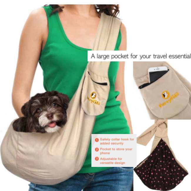 FurryFido Adjustable Dog Carrier Sling
