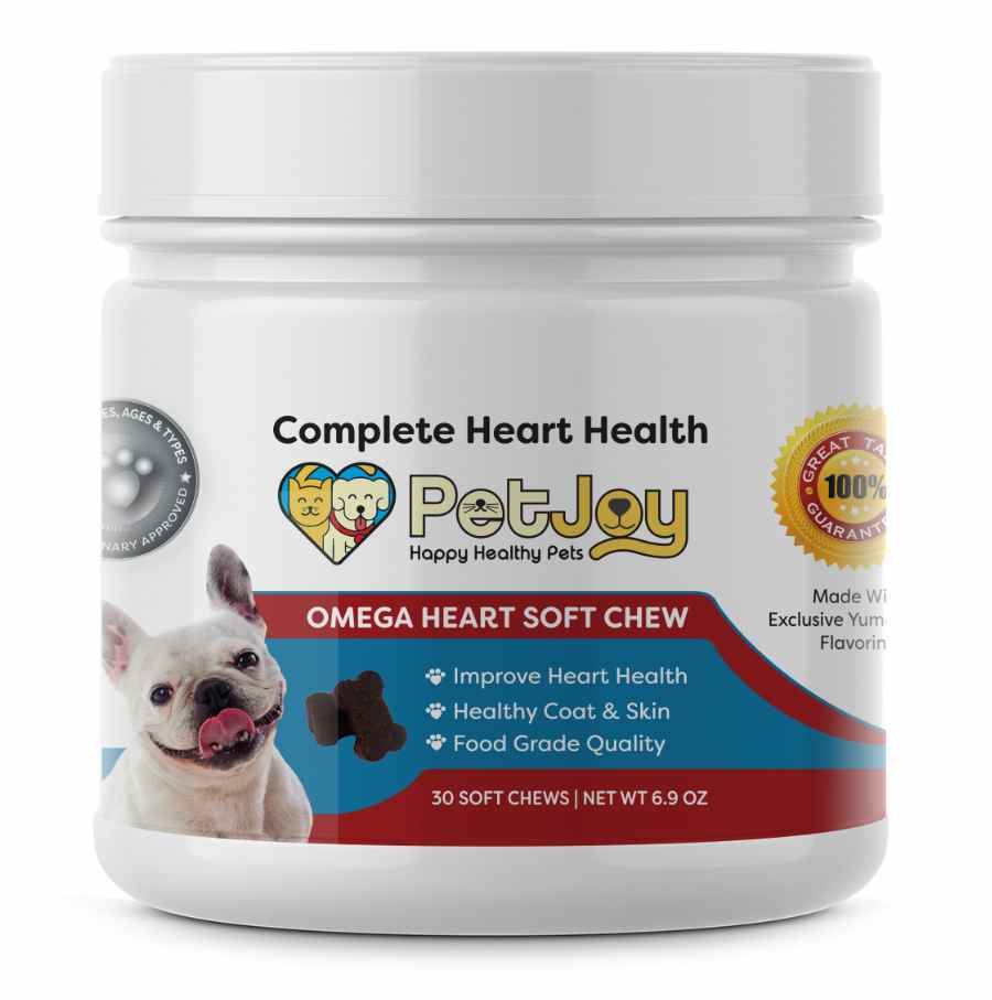Petjoy - Omega Soft Chews for dog heart health