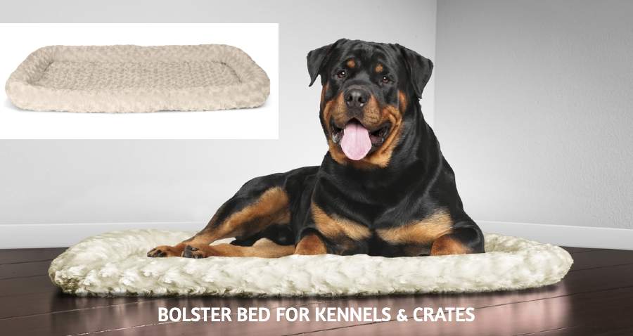 Bolster Dog Bed For Kennel and Crate