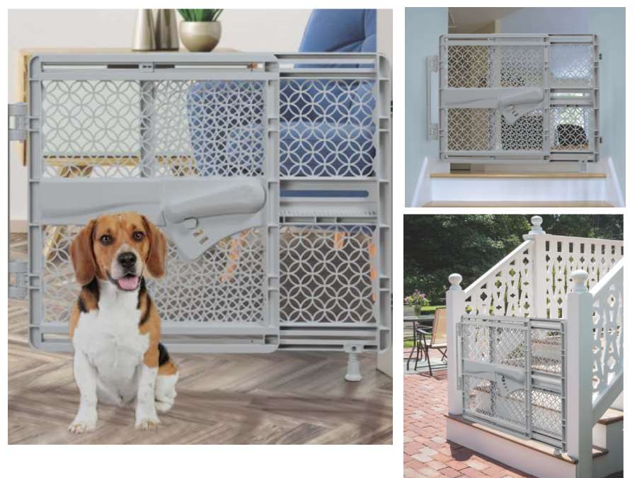 Summer Walk-Thru Dog Gate Indoor & Outdoor