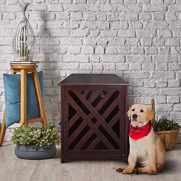 Wooden Dog Crate for Medium Dog