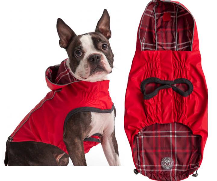 GF Pet Reversible Dog Raincoat With Hood