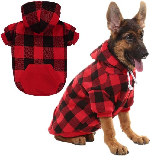 Plaid Dog Sweater Medium