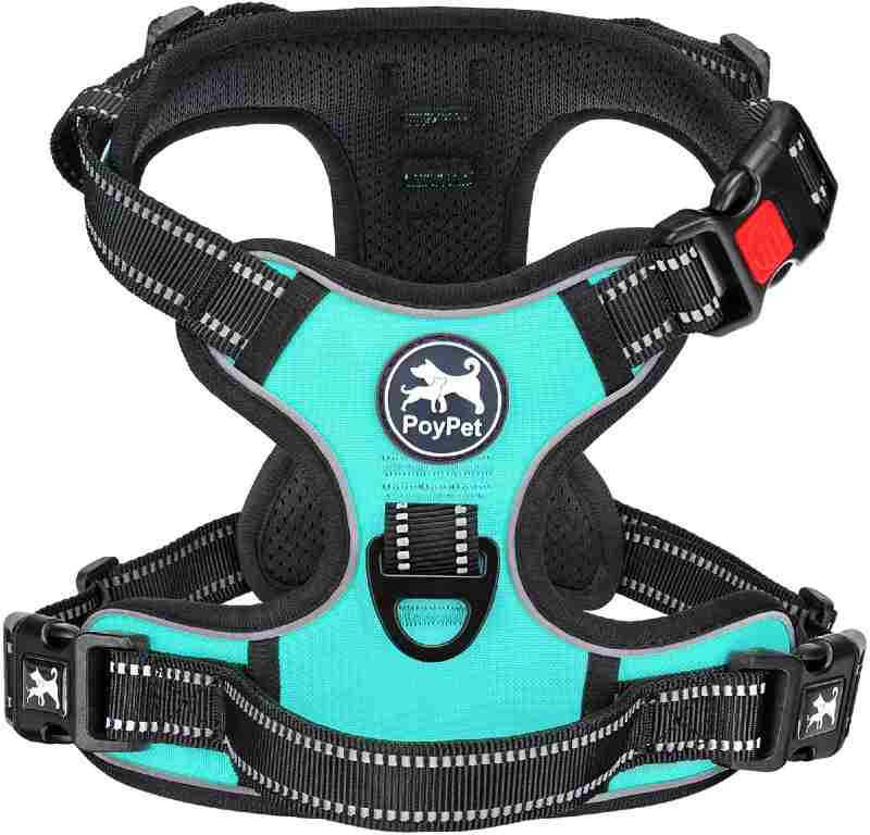 PoyPet No Pull Dog Harness, No Choke Reflective Front Clip Harness