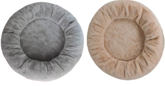 Faux Fur Calming Round Beds For Dogs