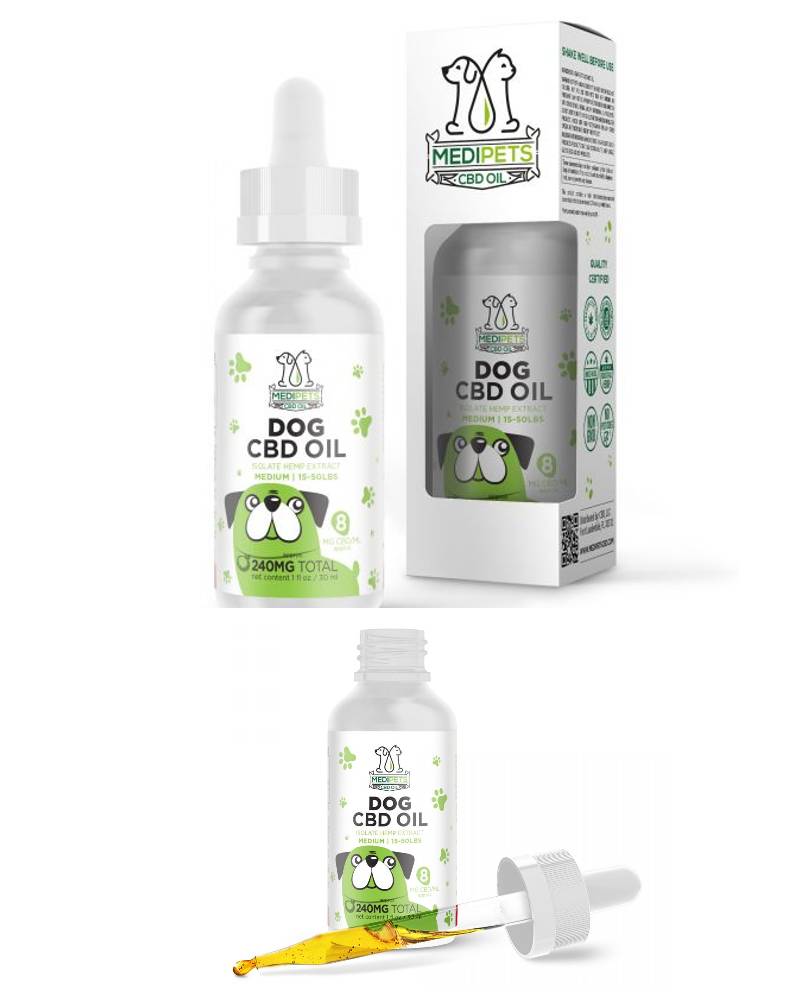 MediPets CBD Oil for Medium Dogs - 240MG