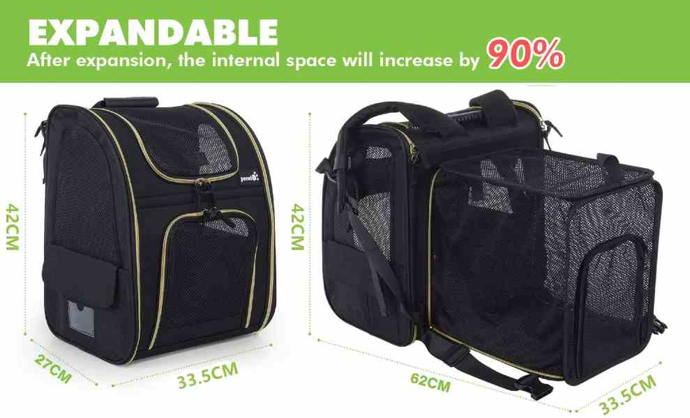expandable large dog backpack carrier