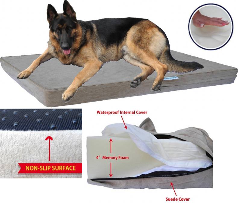 Go Pet Club Waterproof Orthopedic Memory Foam Bed Extra Large