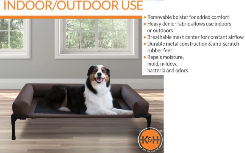 K&H Pet Products Original Bolster Elevated Dog Bed