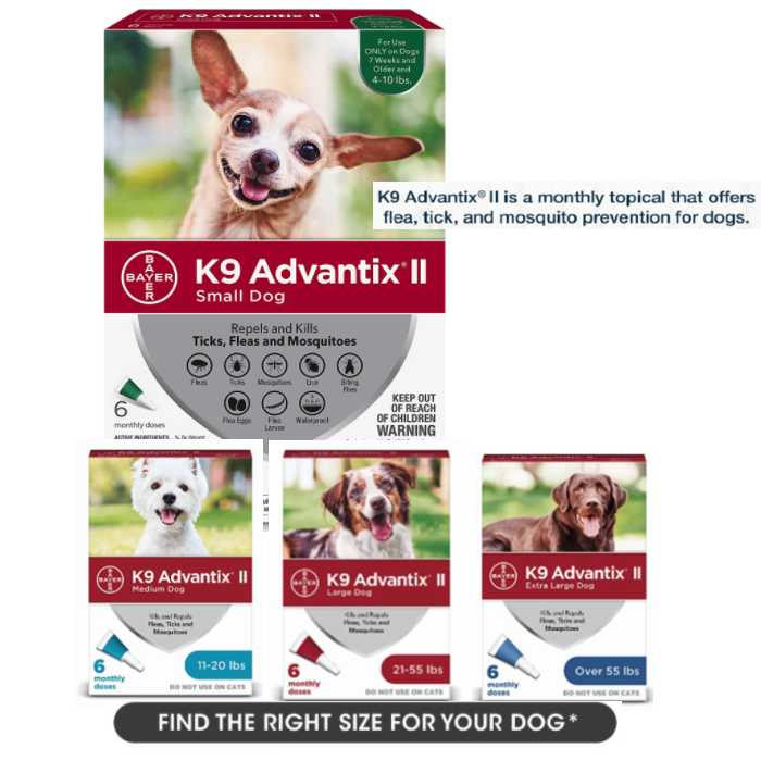 K9 Advantix II Flea and Tick Treatment for Dogs