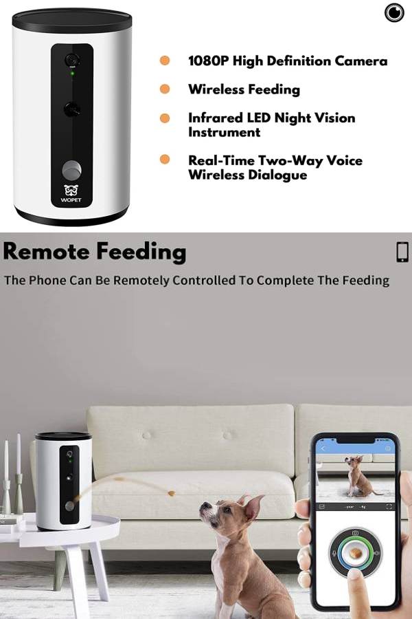 WOPet Dog Camera and Treat Dispenser