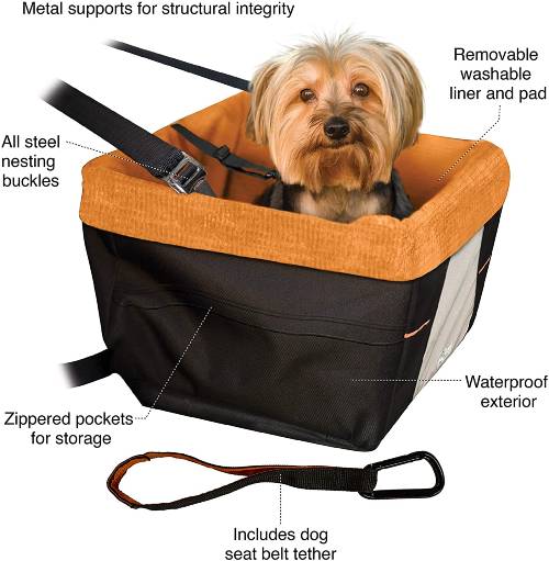 Kurgo skybox booster car seat for dogs