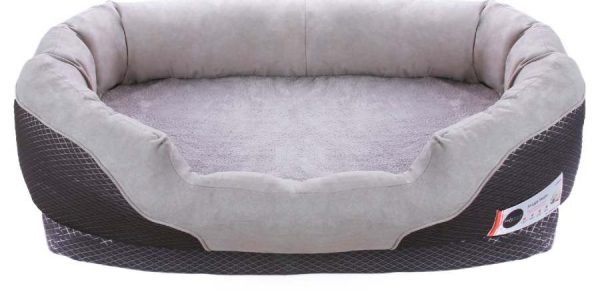 BarksBar Gray Orthopedic Dog Bed