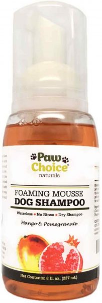 Paw Choice dry dog shampoo