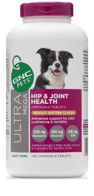 GNC Pets Hip and Joint Supplement with Glucosamine For Dog Peanut Butter Flavor