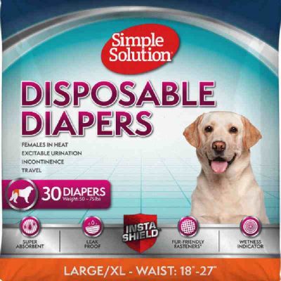 Simple Solution Disposable Female Dog Diapers For Dogs In Heat
