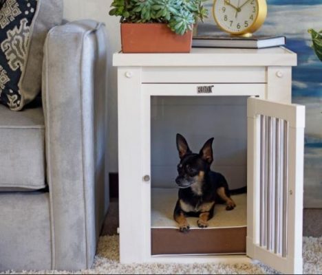 wooden dog crate furniture